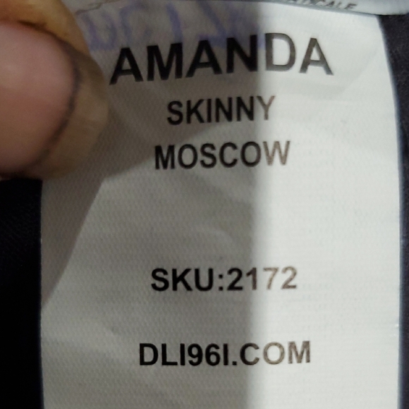 DL1961 Amanda Blue Skinny Jeans Premium Fit - Picture 10 of 11